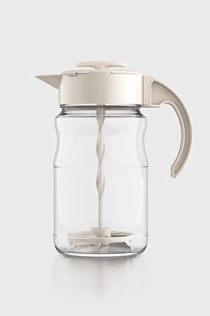 Renga Spiro 1700 ml Bej Kapaklı Cam Karıştırma Sürahisi 111030