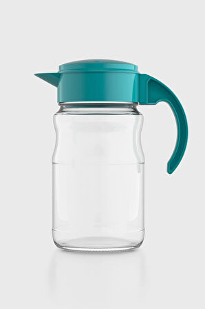 Renga Spiro 1700 ml Turkuaz Kapaklı Cam Sürahi 111031
