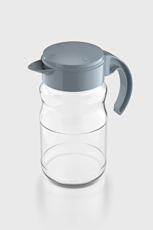 Renga Spiro 1700 ml Pastel Turkuaz Kapaklı Cam Sürahi 111031