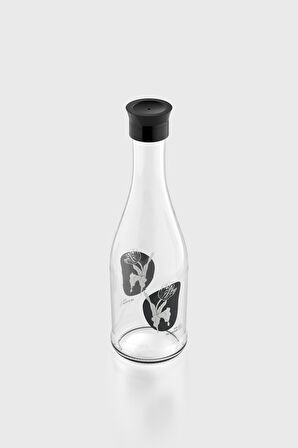 Renga Gala Blossom Desenli 1000 ml Cam Karaf 212011 Siyah