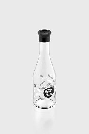 Renga Gala Good Luck Desenli 1000 ml Cam Karaf 212011 Siyah