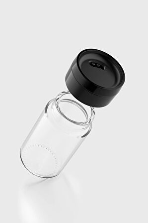 Renga Dorian 105 ml Siyah Kapaklı Cam Tuzluk 121006