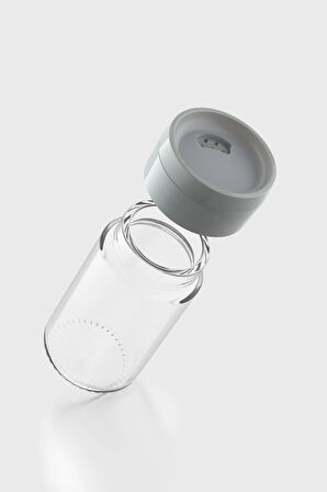 Renga Dorian 105 ml Gri Kapaklı Cam Tuzluk 121006