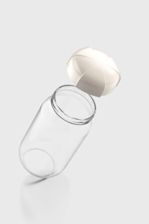 Renga Rhea 1000 ml Bej Kapaklı Cam Kavanoz 131012