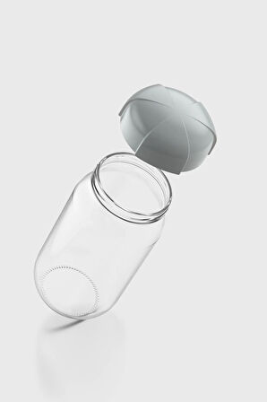 Renga Rhea 1000 ml Gri Kapaklı Cam Kavanoz 131012