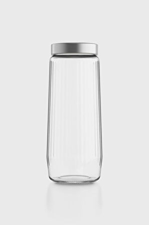 Renga Voca 1500 ml Metal Kapaklı Gravürlü Cam Kavanoz 131079