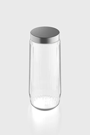 Renga Voca 1500 ml Metal Kapaklı Gravürlü Cam Kavanoz 131079