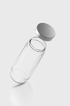 Renga Voca 1500 ml Metal Kapaklı Gravürlü Cam Kavanoz 131079