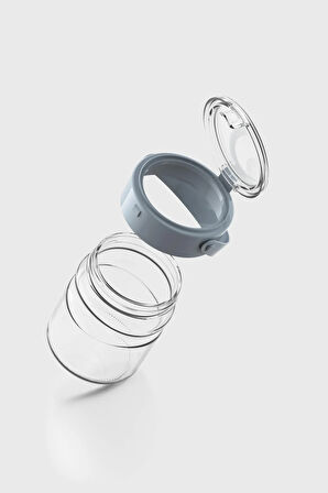 Renga Mono 900 ml Turkuaz Kapaklı Cam Kavanoz 131064