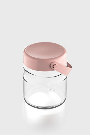 Renga Macro 900 ml Pembe Kapaklı Cam Kavanoz 131061
