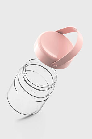 Renga Macro 900 ml Pembe Kapaklı Cam Kavanoz 131061