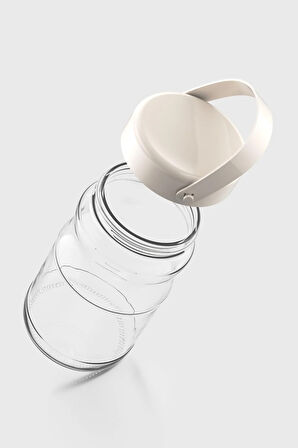 Renga Macro 1700 ml Bej Kapaklı Cam Kavanoz 131074
