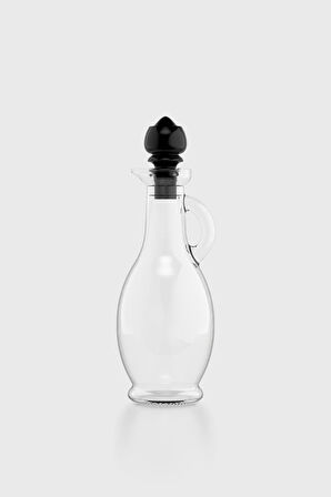 Renga Kibele 250 ml Siyah Kapaklı Cam Yağlık 151024
