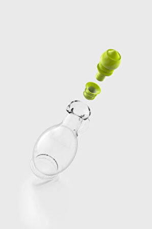 Renga Kibele 250 ml Yeşil Kapaklı Cam Yağlık 151024