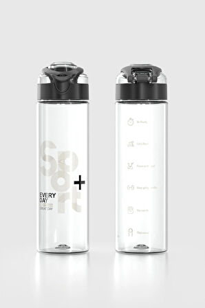 Renga Saga Sport Desen 630 ml Tritan Matara 912065 Siyah