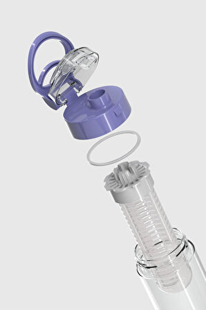 Renga Atlas Süzgeçli 630 ml Tritan Detoks Matara 911056 Mor