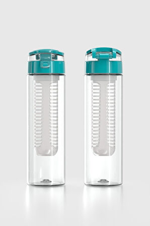 Renga Atlas Süzgeçli 630 ml Tritan Detoks Matara 911056 Turkuaz
