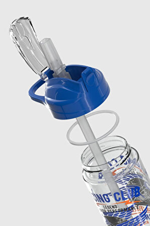 Renga Falcon Racing Club Desenli 500 ml Pipetli Tritan Çocuk Matara 912037 Mavi
