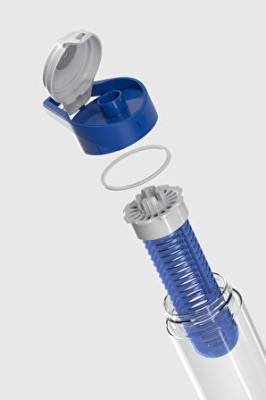 Renga Juno 630 ml Tritan Detoks Matara 911046 Mavi-Gri
