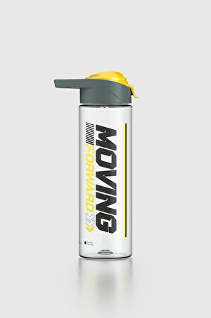 Renga Juno Moving Desen 630 ml Tritan Matara 912088 Füme-Sarı