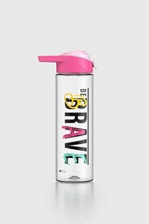 Renga Juno Brave Desen 630 ml Tritan Matara 912088 Fuşya-Pudra