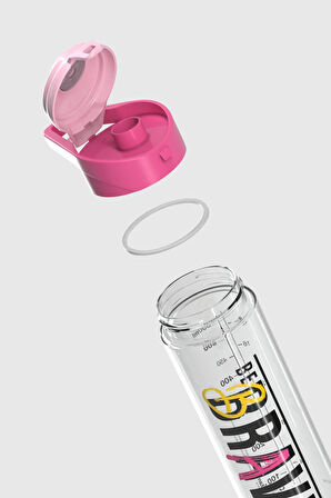 Renga Juno Brave Desen 630 ml Tritan Matara 912088 Fuşya-Pudra