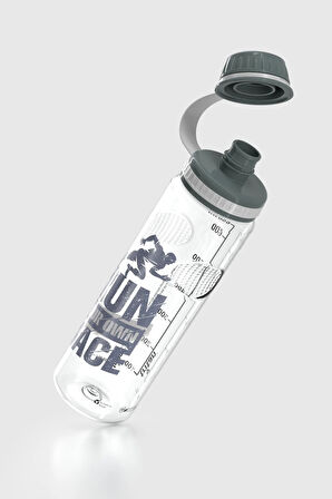 Renga Ege Yazı Desenli 750 ml Tritan Matara 912067 Füme