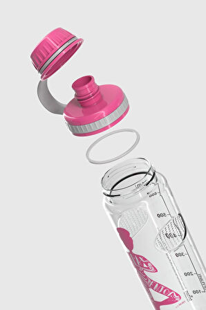 Renga Ege Yoga Desenli 750 ml Tritan Matara 912067 Fuşya