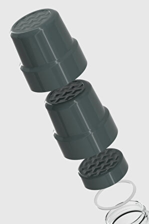 Renga Nest 800 ml Çift Bardaklı Tritan Matara 912086 Füme