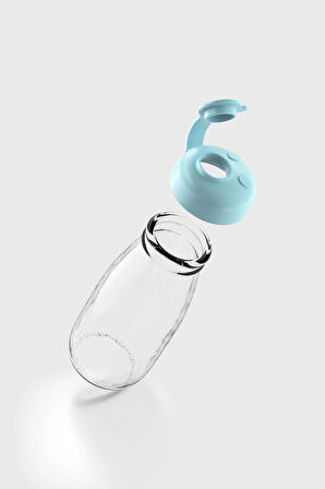 Renga Milky Kids 250 ml Cam Şişe 181011 Mint Mavisi