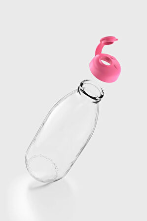 Renga Milky 1000 ml Cam Şişe 181009 Fuşya
