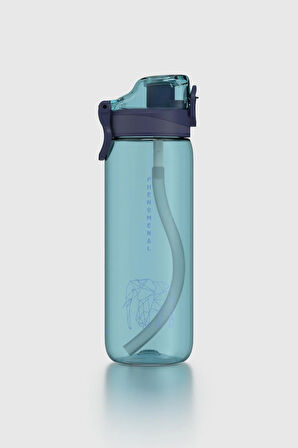 Renga Wave Duplo 630 ml Opsiyonel Pipetli Tritan Matara 912176 Mavi