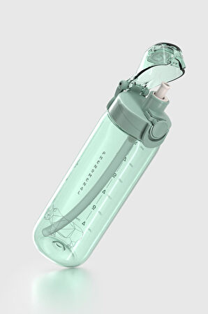 Renga Wave Duplo 630 ml Opsiyonel Pipetli Tritan Matara 912176 Yeşil