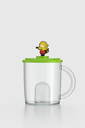 Renga Joy Kral Şakir Remzi Figürlü 250 ml Kulplu Tritan Bardak 222038 Yeşil