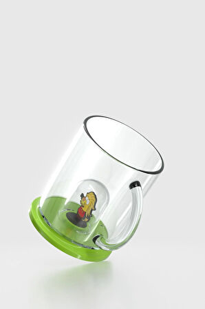 Renga Joy Kral Şakir Remzi Figürlü 250 ml Kulplu Tritan Bardak 222038 Yeşil