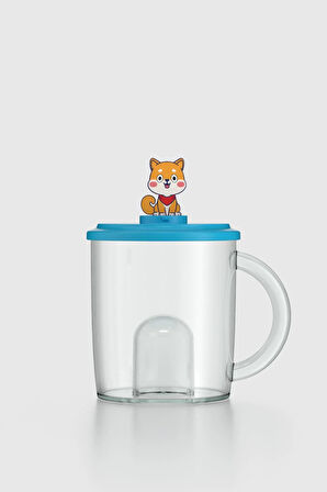 Renga Joy Kedi Figürlü 250 ml Kulplu Tritan Bardak 222053 Mavi