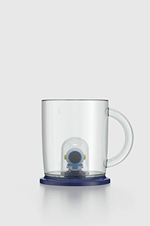Renga Joy Astronot Figürlü 250 ml Kulplu Tritan Bardak 222059 Mavi