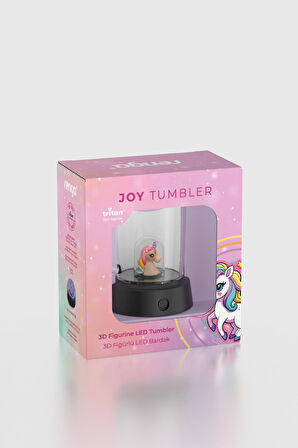 Renga Joy Unicorn Figürlü 250 ml Kulplu Pembe Led Işıklı Tritan Bardak 222061