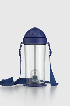 Renga Cosmo Astronot Figürlü 385 ml Pipetli Askılı Tritan Çocuk Matara 912147 Mavi