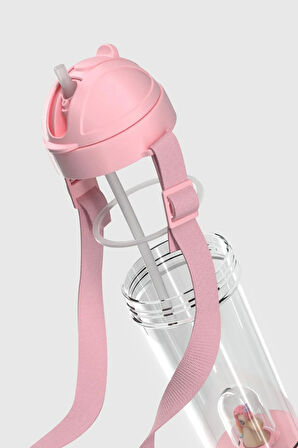 Renga Cosmo Unicorn Figürlü 385 ml Pipetli Askılı Tritan Çocuk Matara 912147 Pembe