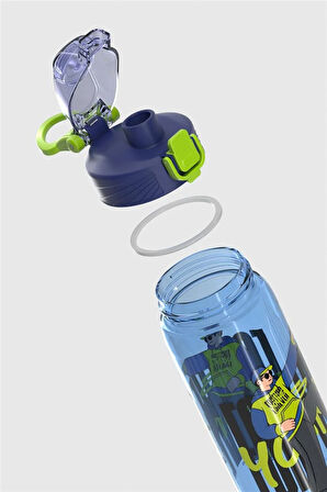 Renga Wave Desenli 630 ml Tritan Çocuk Matara 912166 Mavi