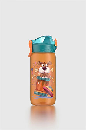 Renga Wave Desenli 530 ml Çocuk Matara 912168 Turuncu