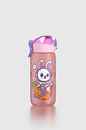 Renga Wave Desenli 530 ml Çocuk Matara 912169 Pembe