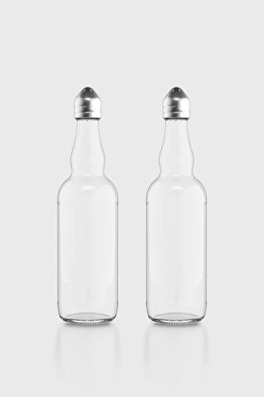 Renga Shaky 100 ml Metal Kapaklı 2'li Cam Tuzluk Seti 121005