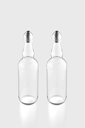 Renga Shaky 100 ml Metal Kapaklı 2'li Cam Tuzluk Seti 121005