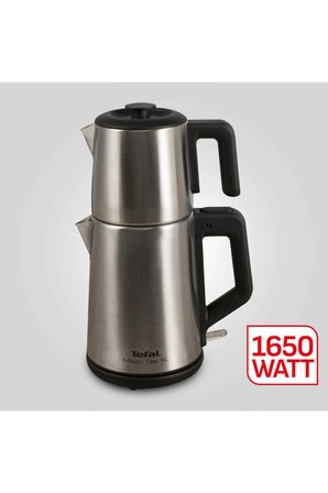 Tefal Magic Tea XL Inox Paslanmaz Çelik 1650 W Çay Makinesi Gizli Rezistans 1.8 L