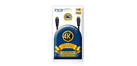 Inca IHS-05 5 Metre Altın Uçlu 4K Ultra HD 3D HDMI Kablo