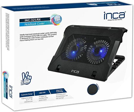 INCA  INC-321RX 7'-17'INCH  ÇİFT FAN + STAND SESSİZ SOĞUTUCU