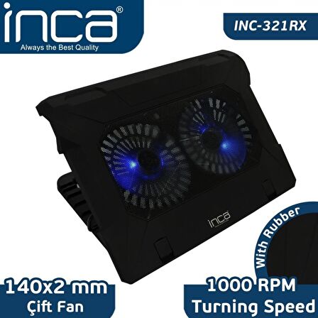 INCA  INC-321RX 7'-17'INCH  ÇİFT FAN + STAND SESSİZ SOĞUTUCU