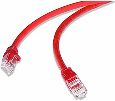FLAXES FNK-615K 15 METRE CAT6 (PATCH) NETWORK KABLOSU KIRMIZI